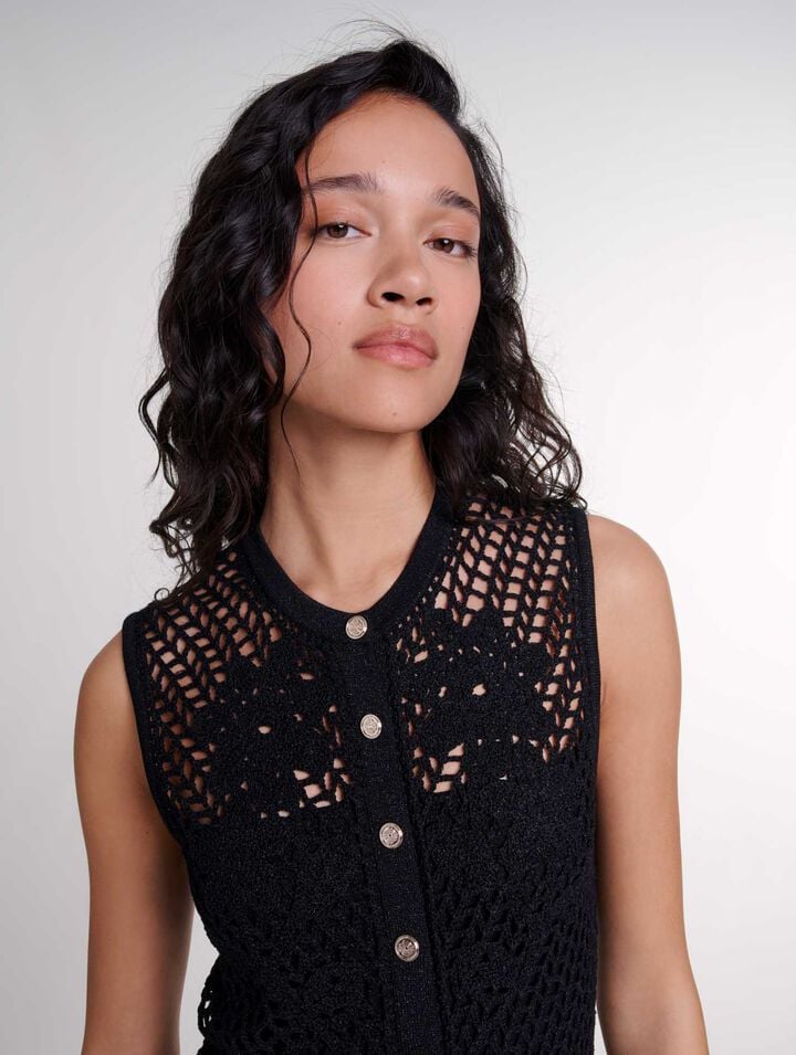 Robe longue en crochet