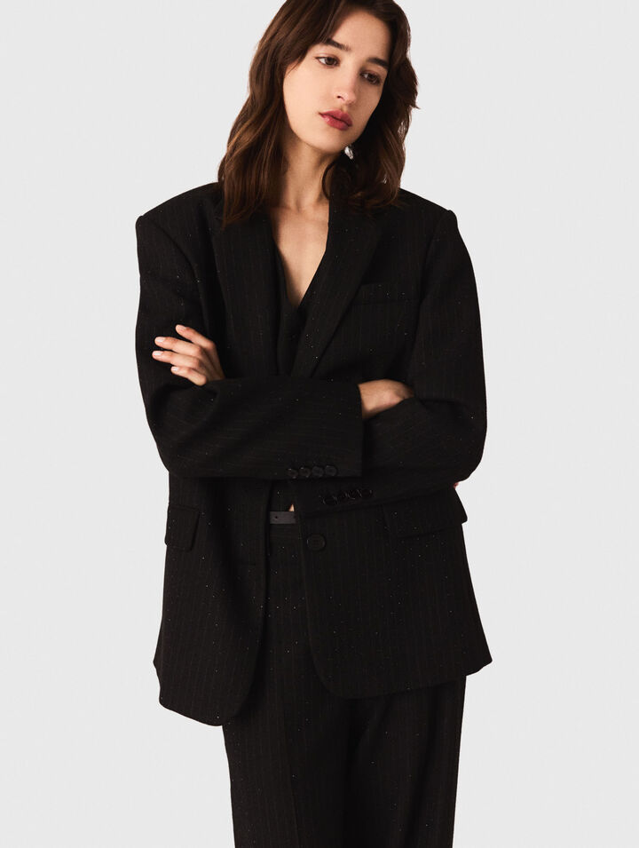 Veste de tailleur à strass