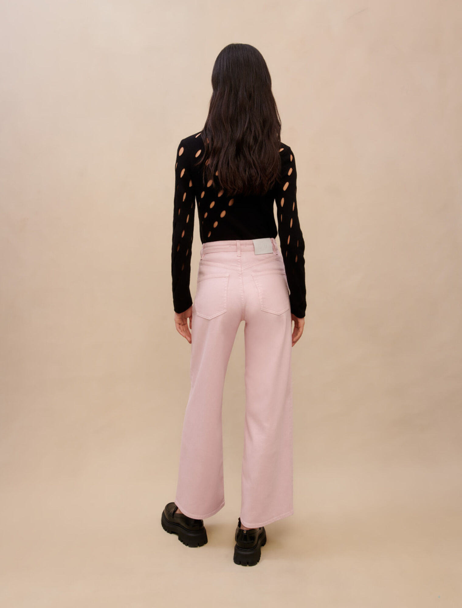 Large pink jeans