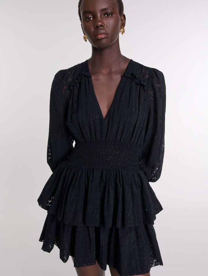 Robe trompe l'&oelig;il &agrave; motif