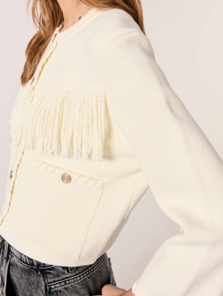 Cardigan à franges