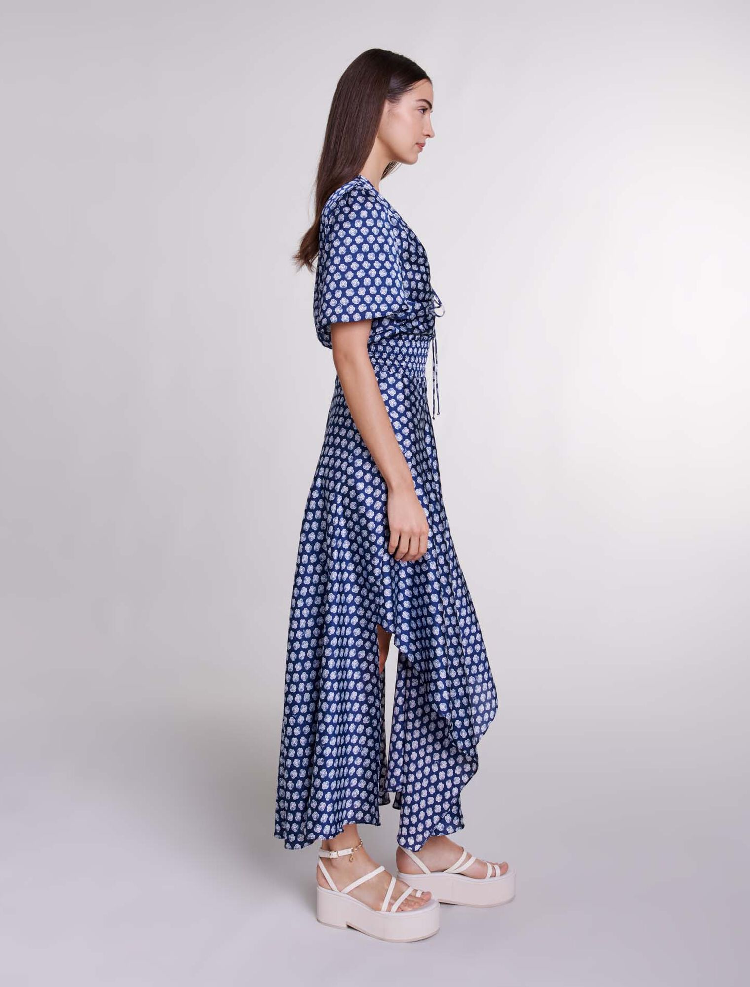 Robe longue imprimée