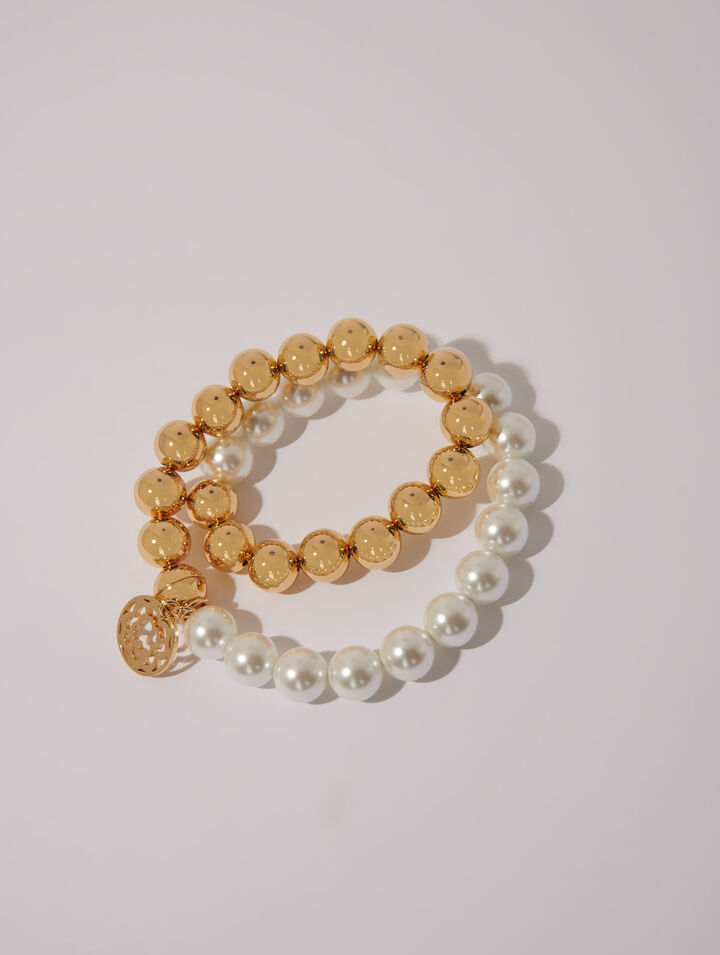 Collier chocker en mix de perles