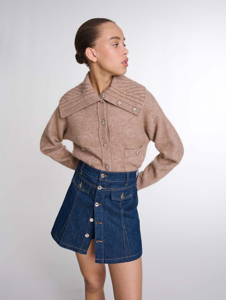 Short trompe l'œil en denim