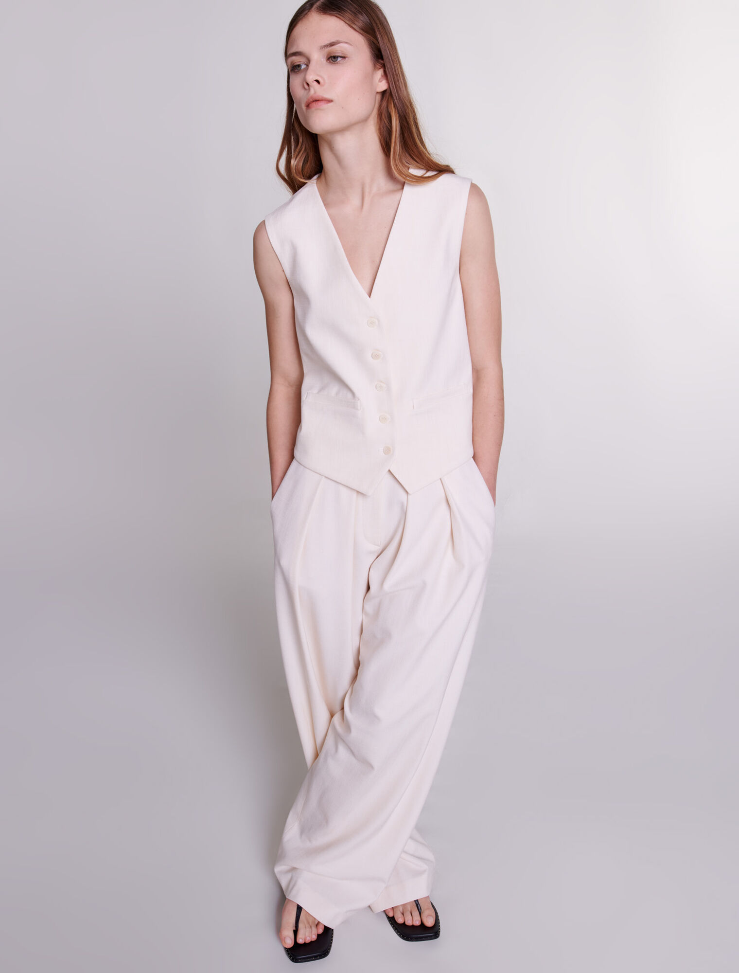 Pantalon de tailleur large