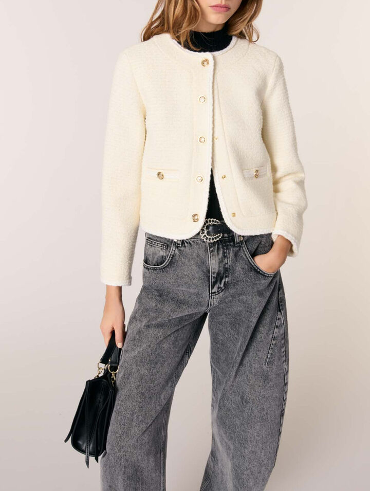 Veste courte en tweed