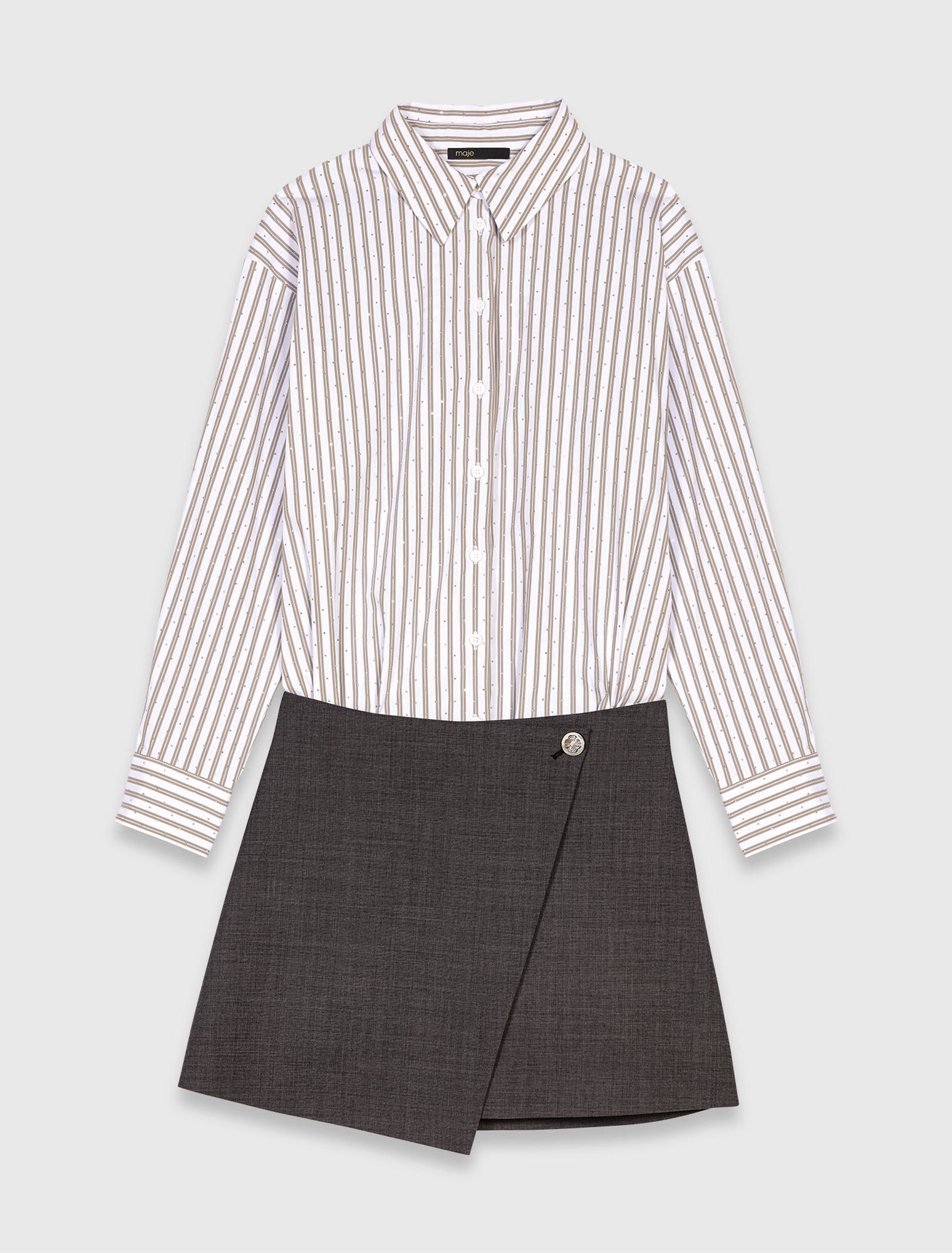 Robe 2-en-1 en coton strassé
