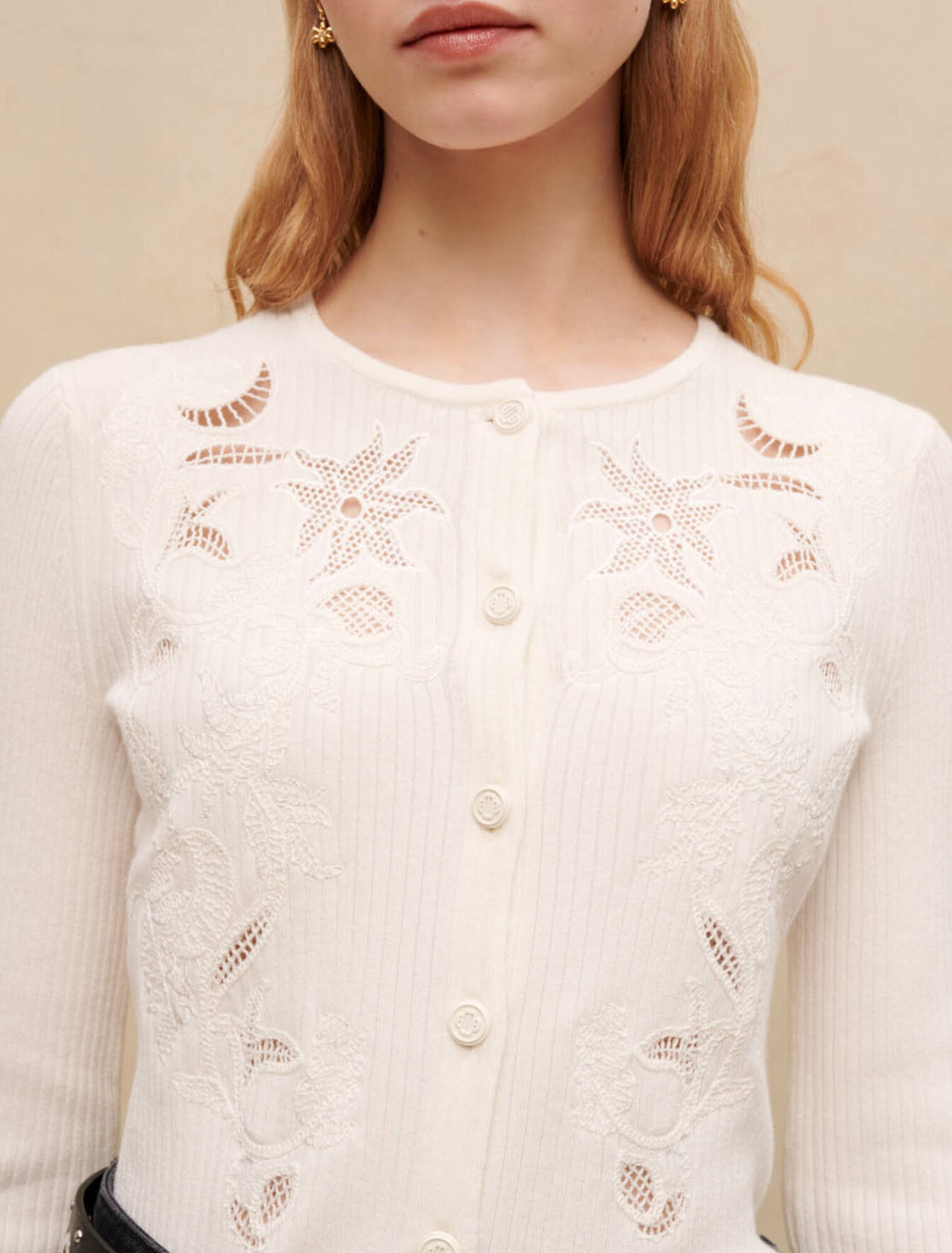 Embroidered cardigan