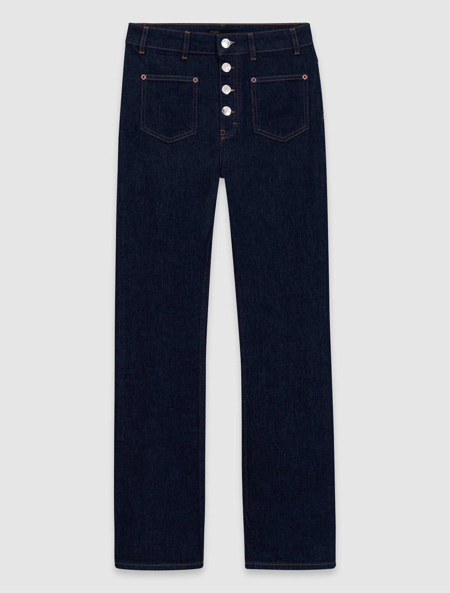 Jean denim &agrave; poches