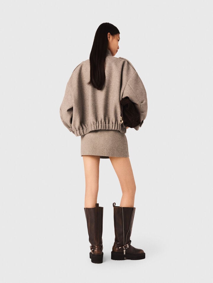 Mixed wool jacket
