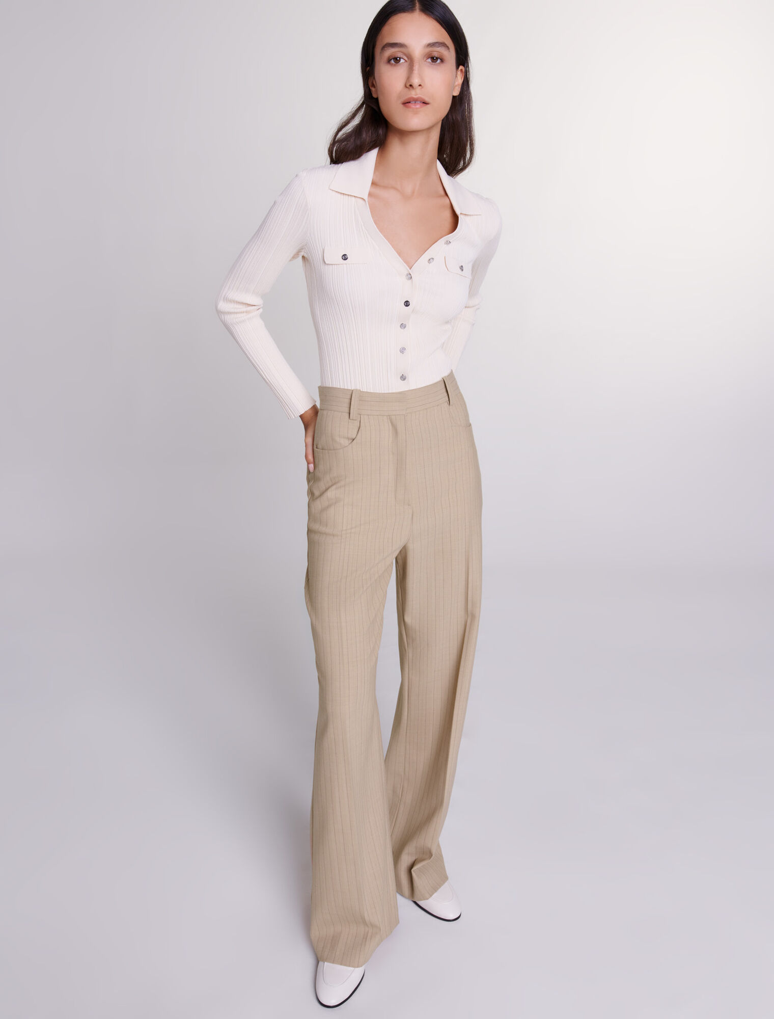 Pantalon taille haute