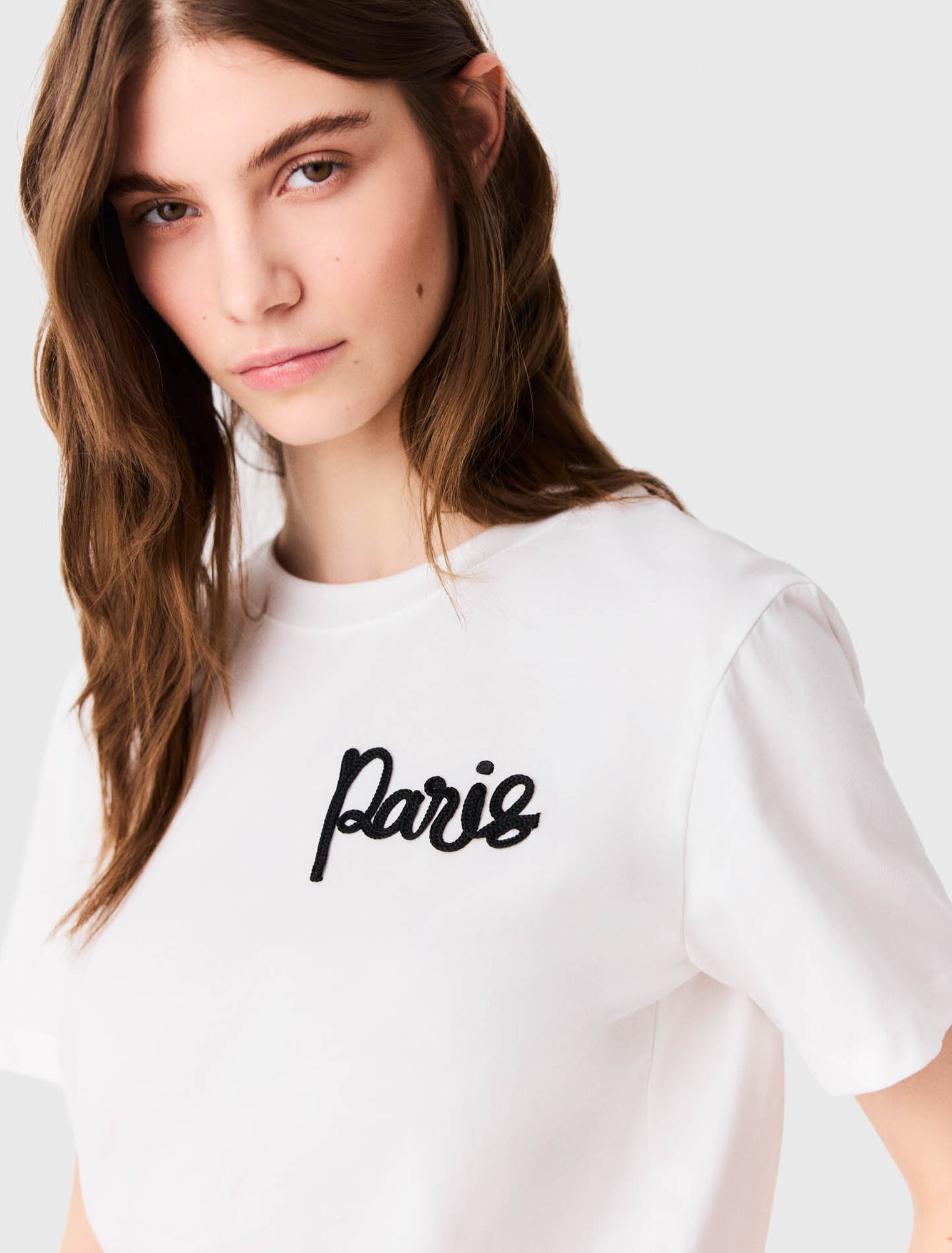 Tee shirt avec logo Paris brod&eacute;