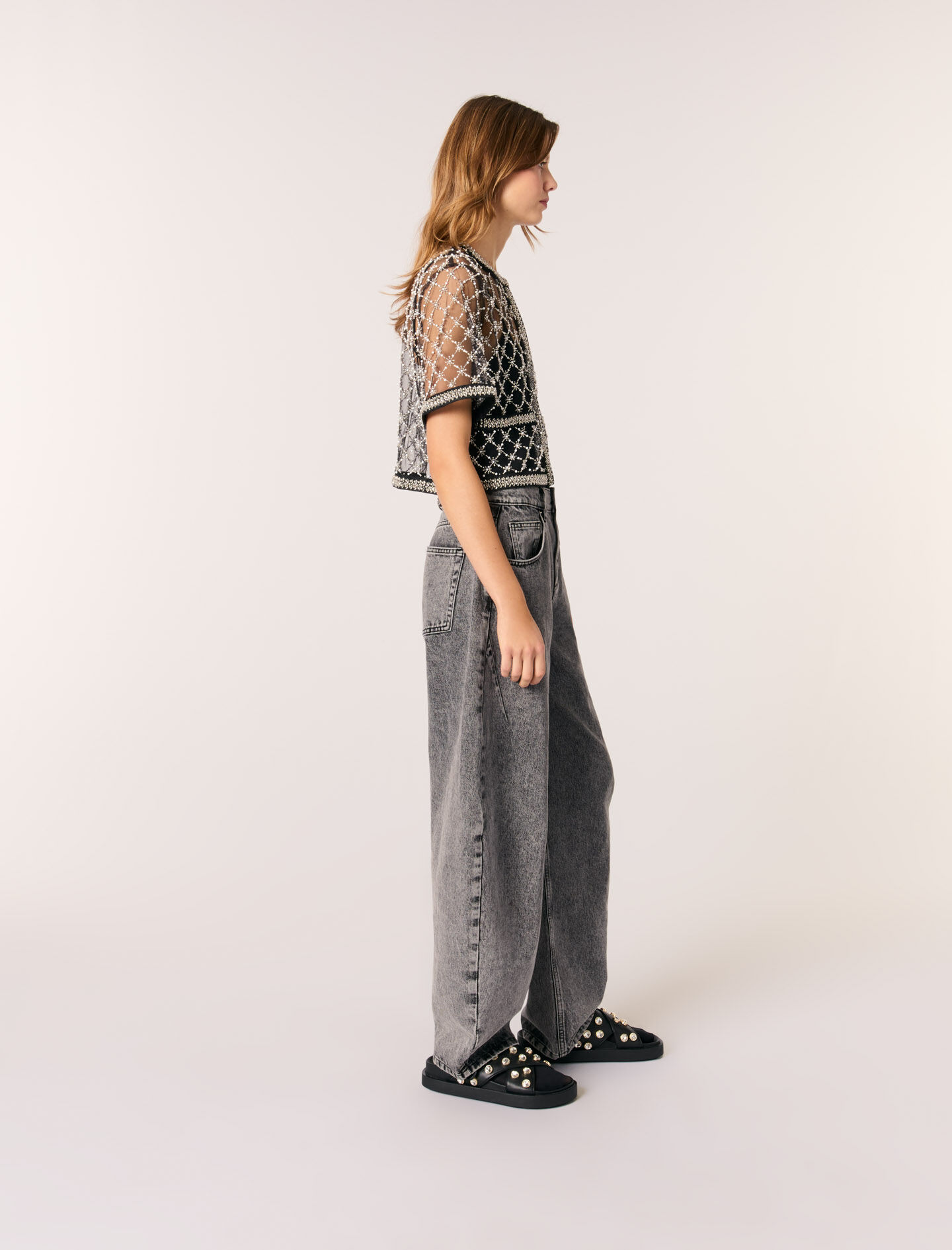 【ANDRESD】decorative tulle tops ANDRESD decorative tulle tops / チュールトップ レディース