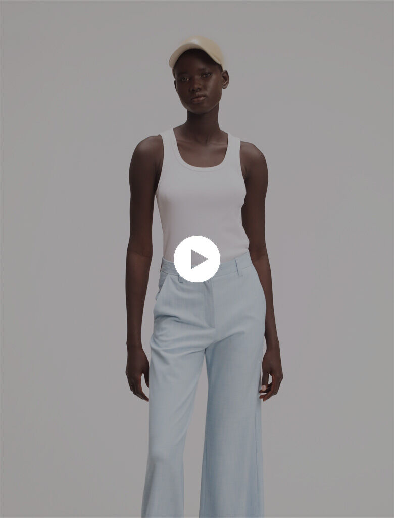 【Anyone more】Star Detail Wide Pants WIDE LEG PANTS WITH DARTS - Sand | ZARA Canada