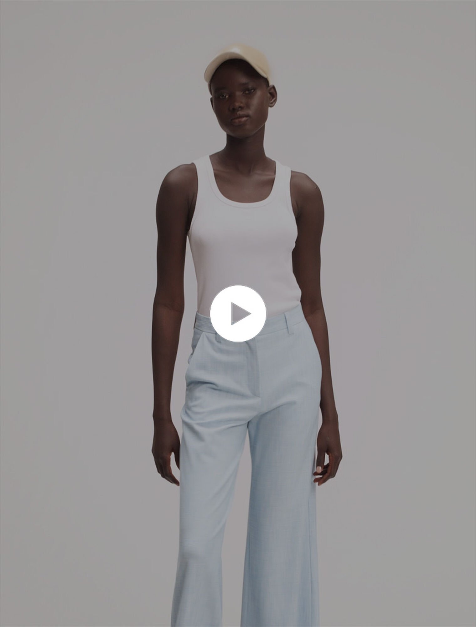 Pantalon de tailleur large