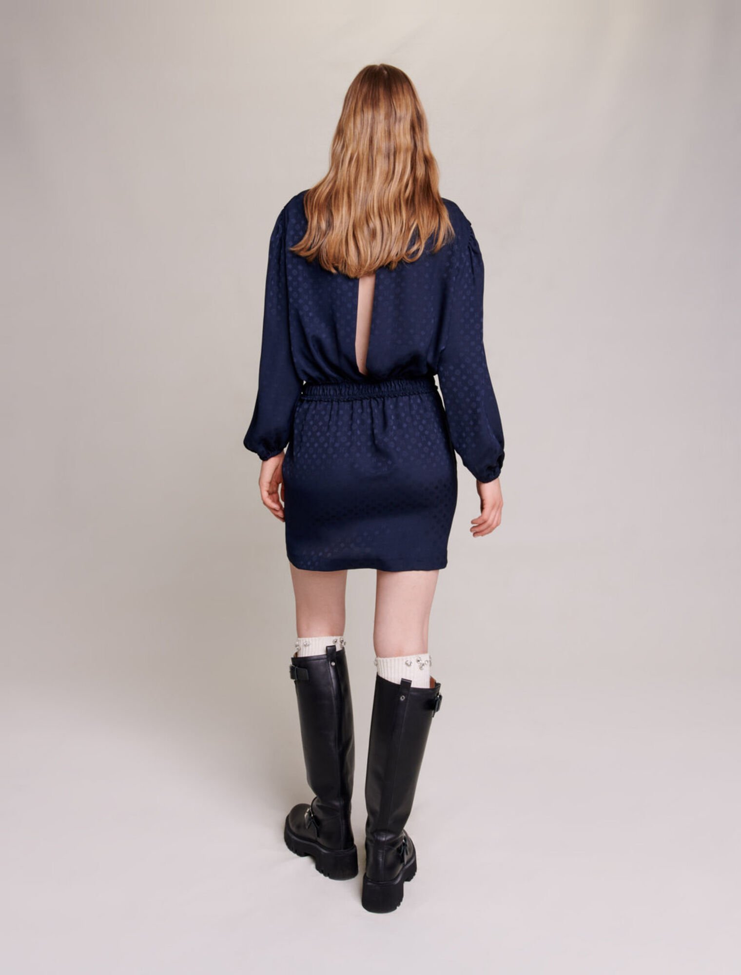 Robe courte en tweed