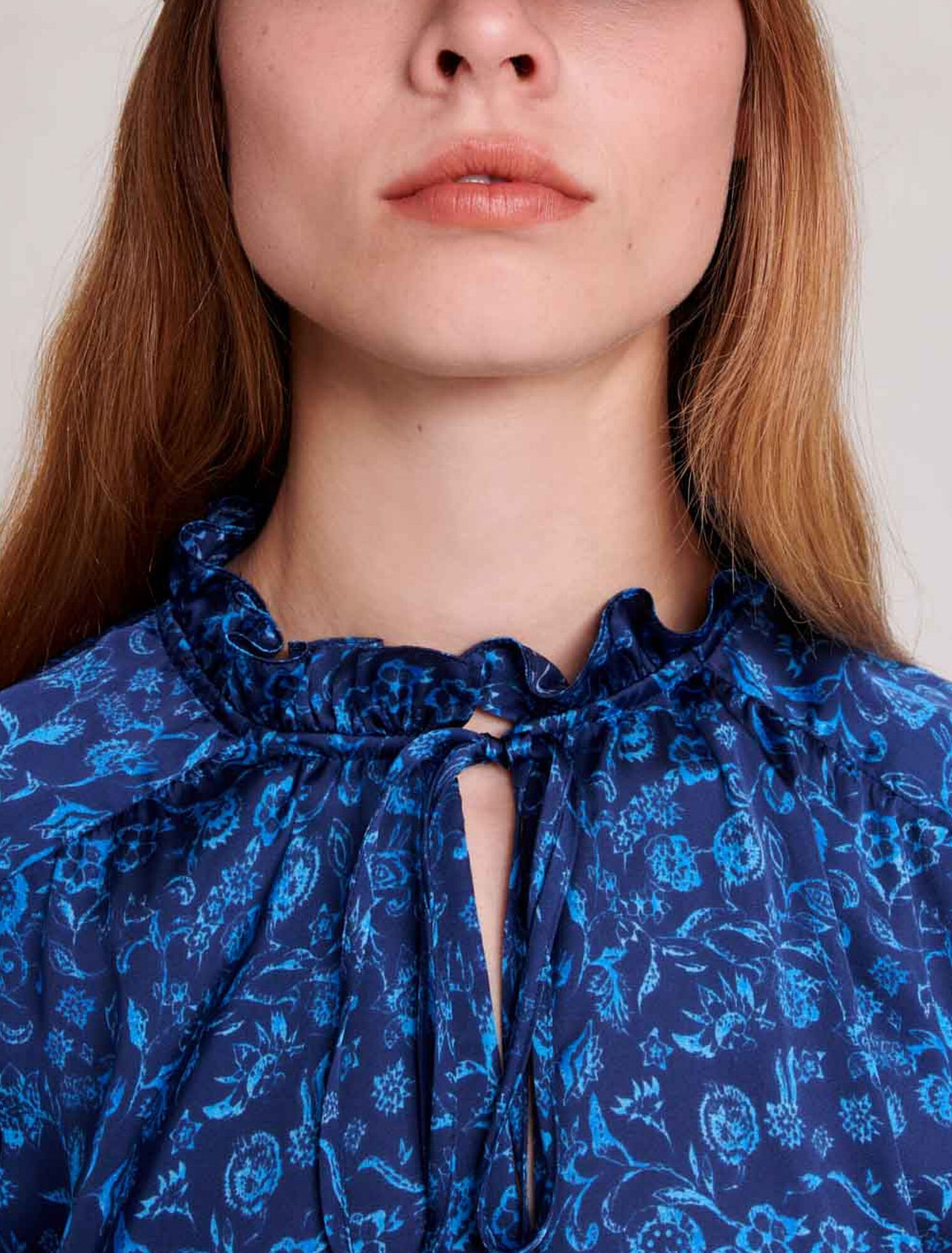Organic print blouse