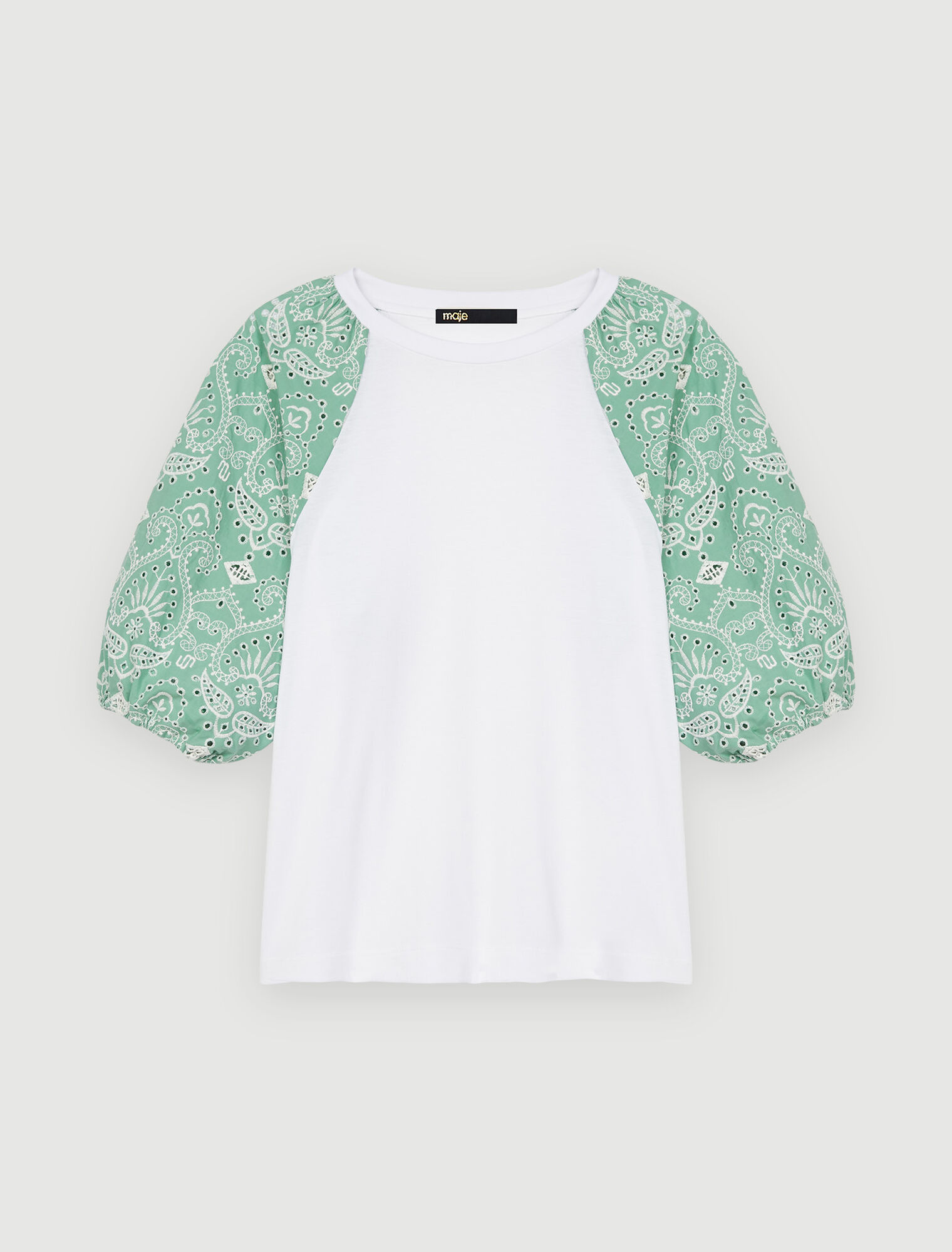 Tee-shirt en mix matière