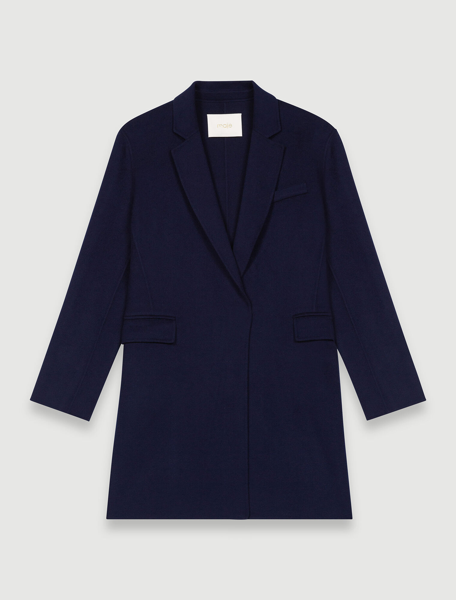 Manteau en double face façon veste