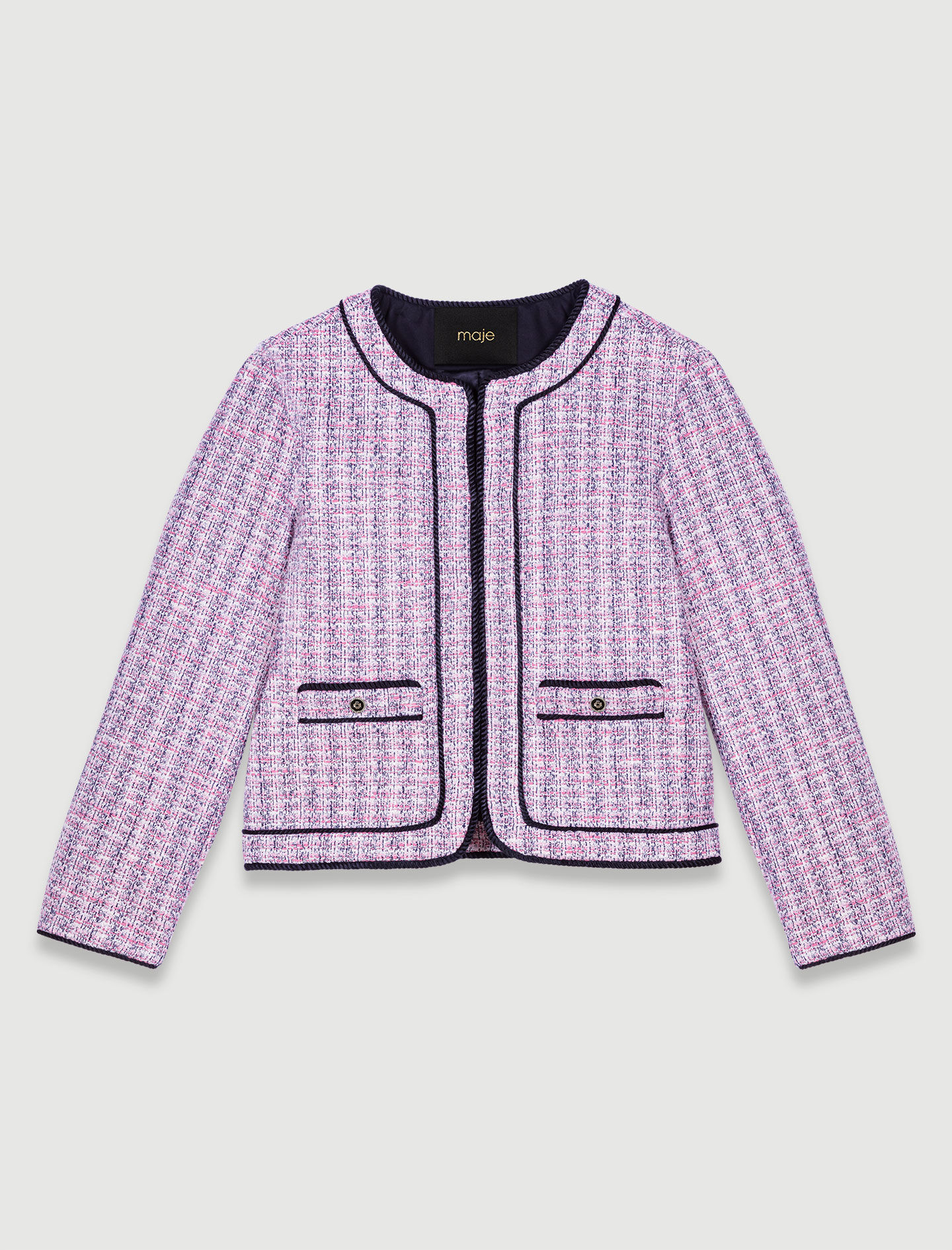 ジャケット・アウター mideal spring tweed over jacket gleen ジャケット・アウター mideal spring tweed over jacket gleen