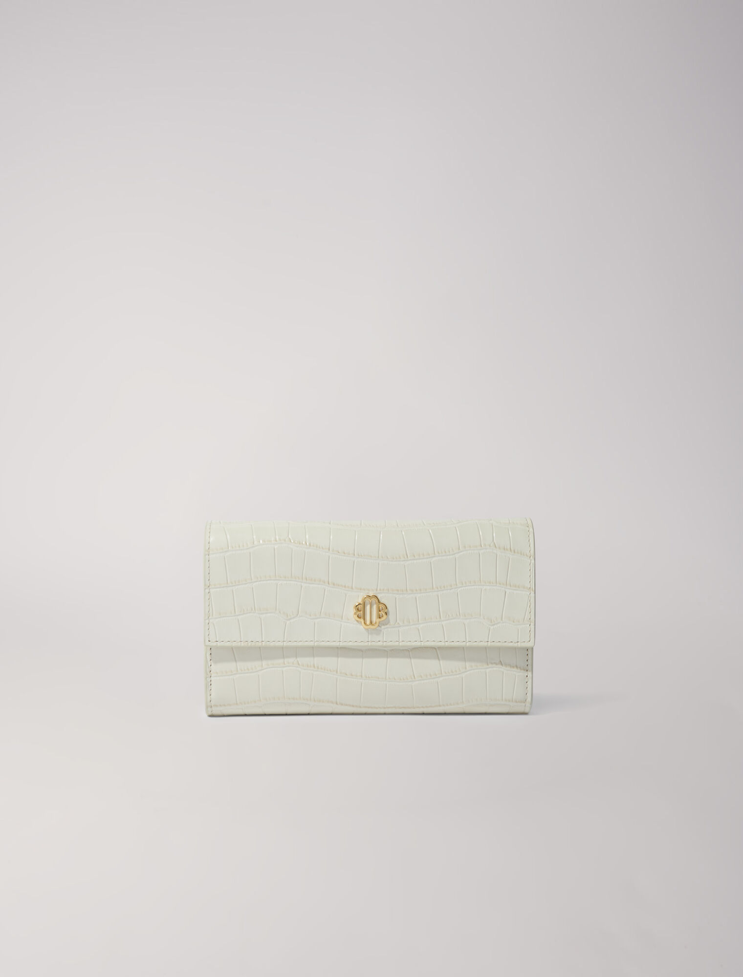 Sac en cuir embossé effet croco