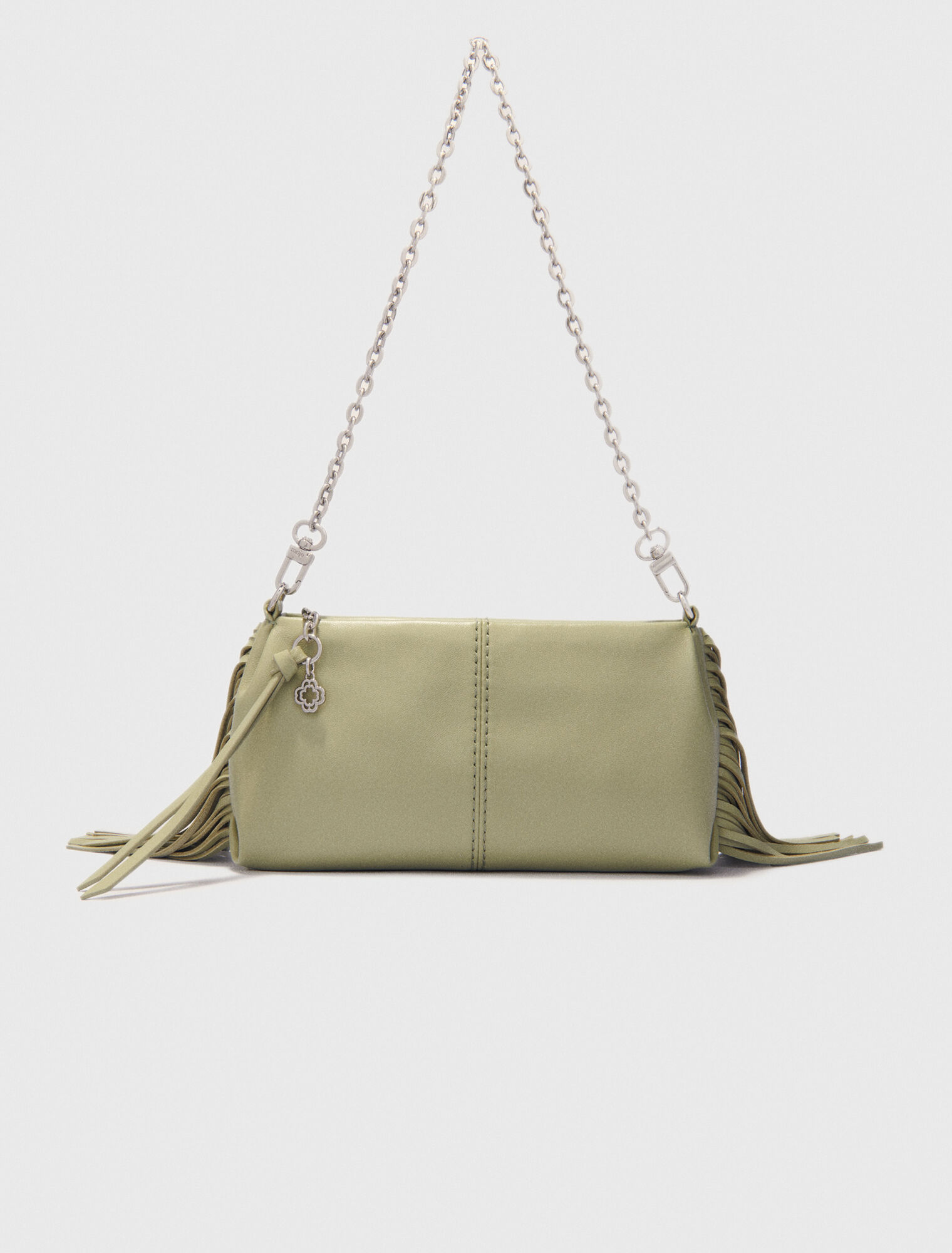 Miss M plain leather clutch bag