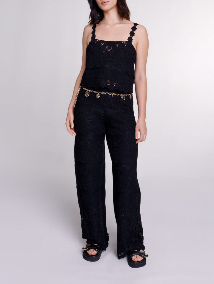 Pantalon en crochet