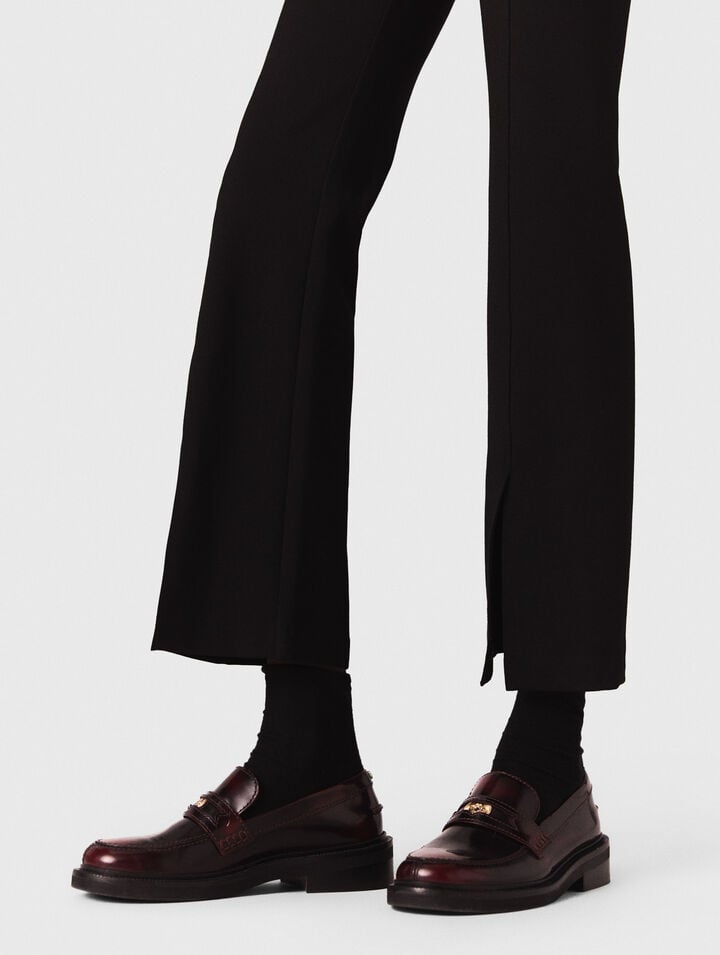 Leather loafers