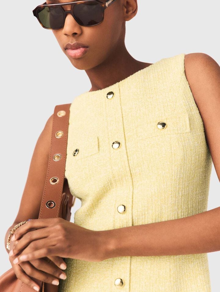 Robe courte en tweed