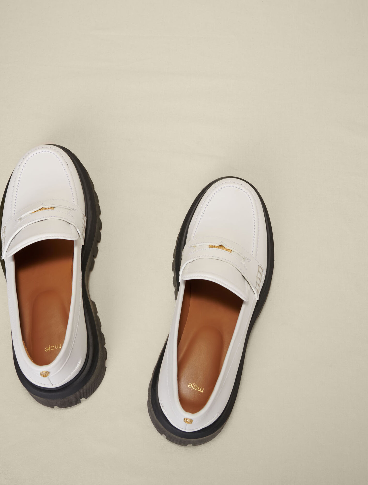 Mocassins en cuir à plateforme