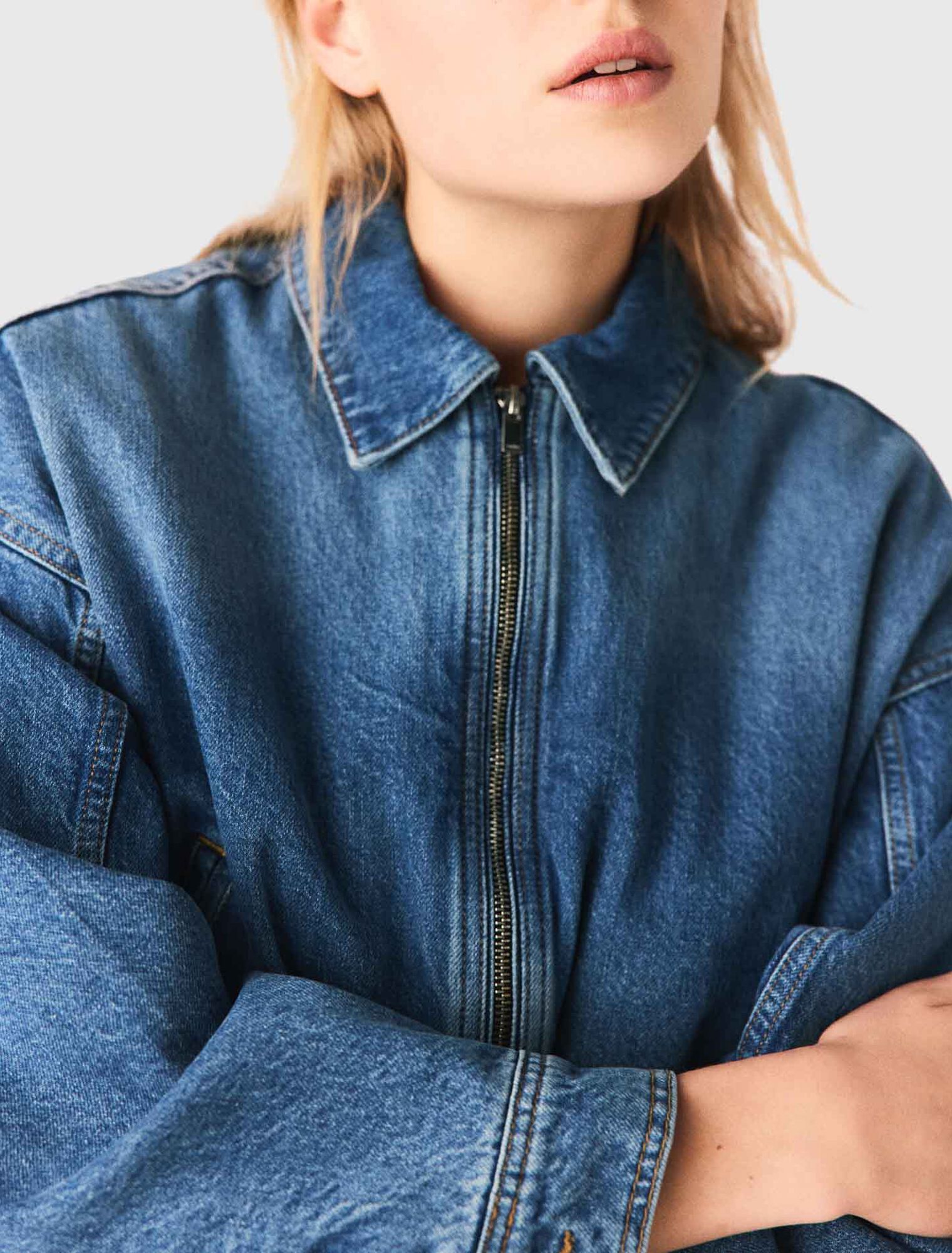 Bomber en denim