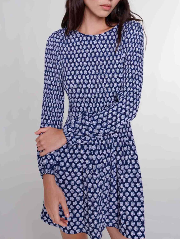 Robe courte fleurie