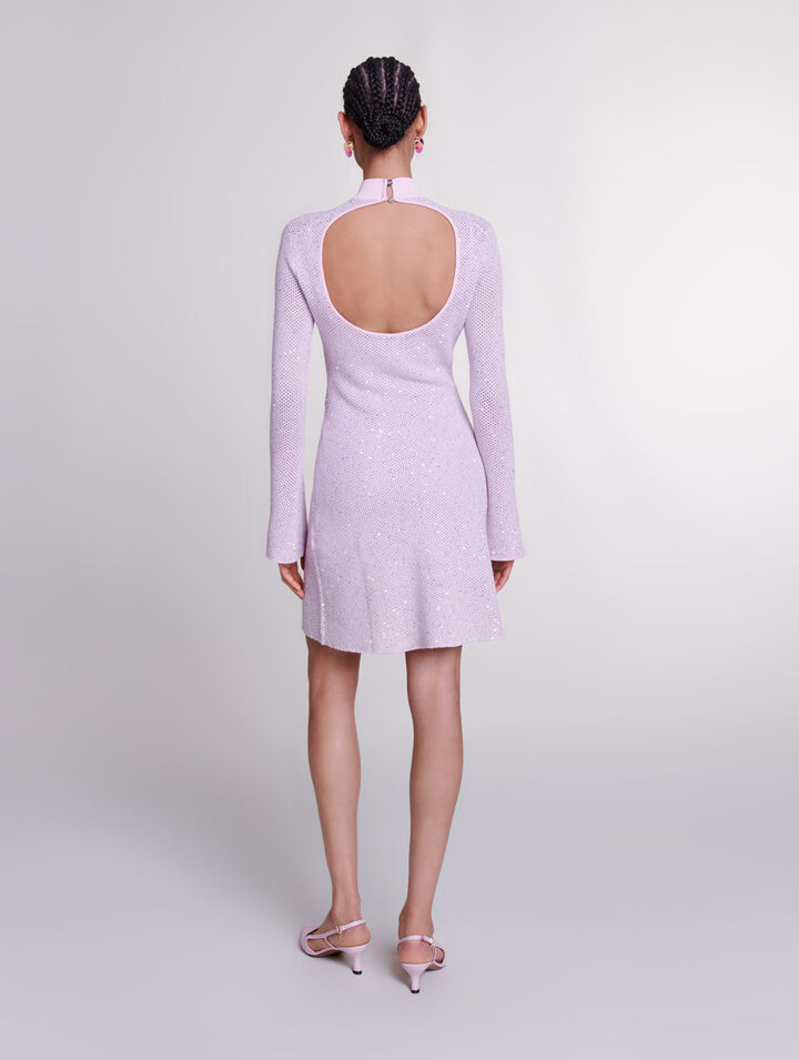Robe en maille semi-transparente