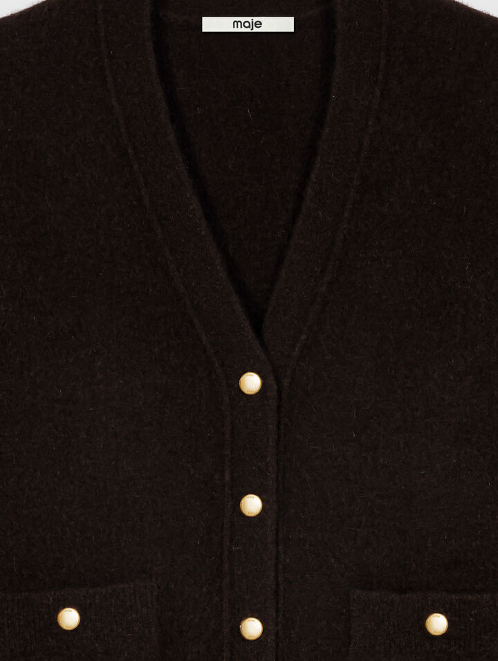 Cardigan long en yak