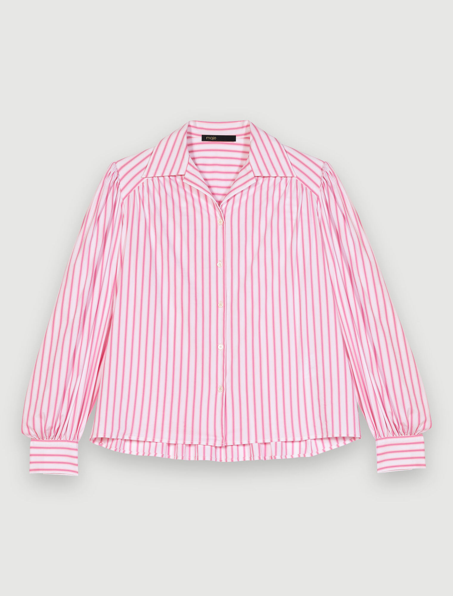 Chemise rayée manches volumineuses