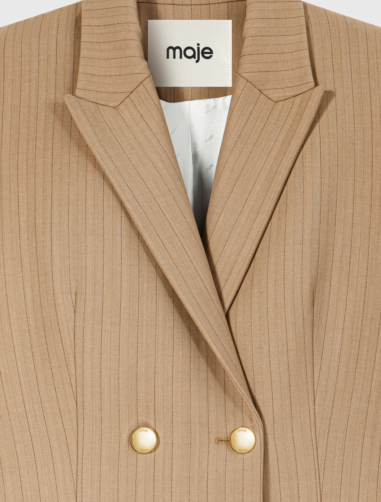 Veste de tailleur crois&eacute;e