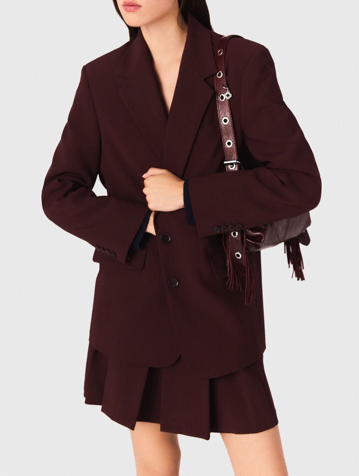 Veste de tailleur à ceinture