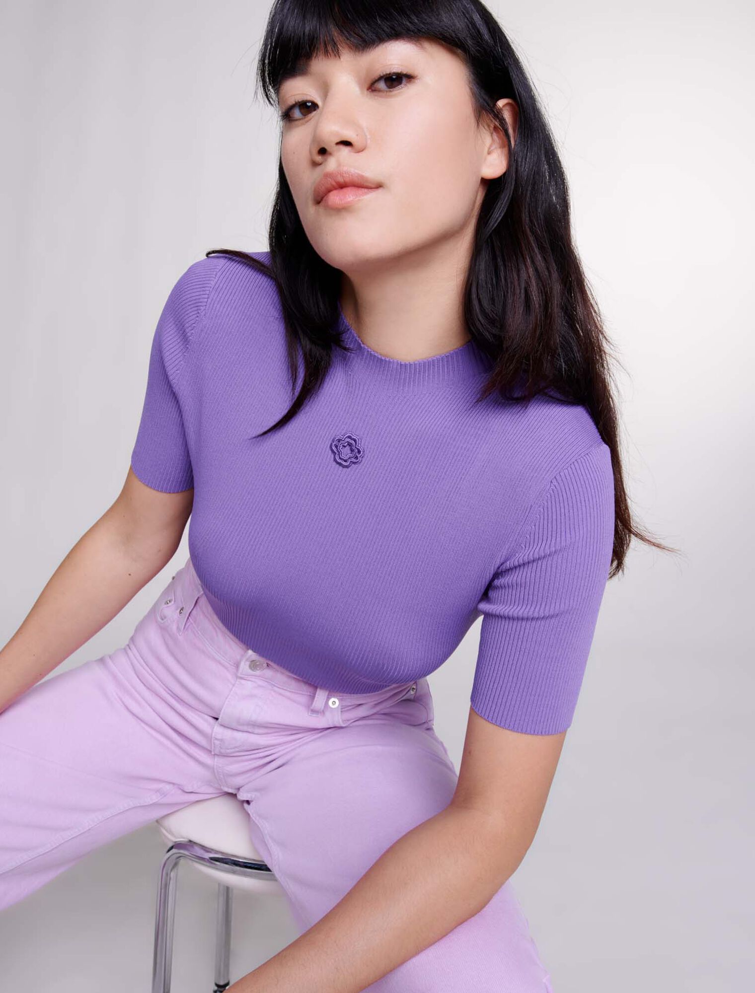 Top à broderie Clover