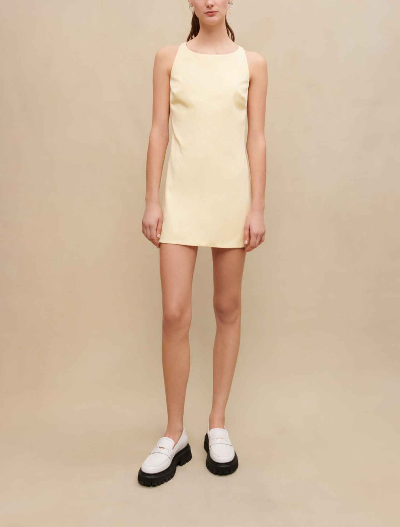 Robe courte droite