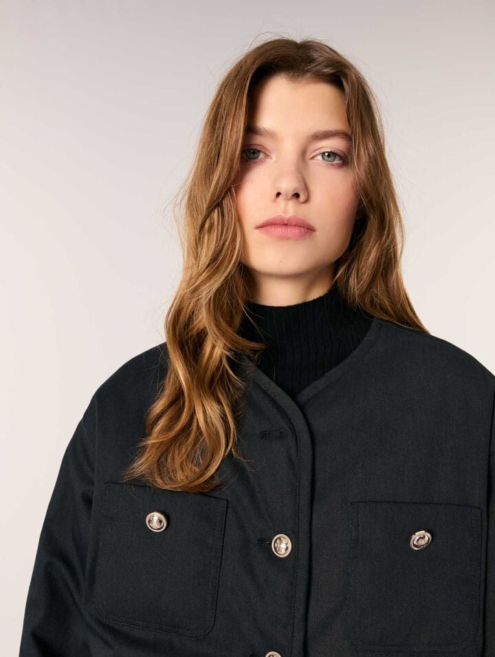 Reversible quilted coat