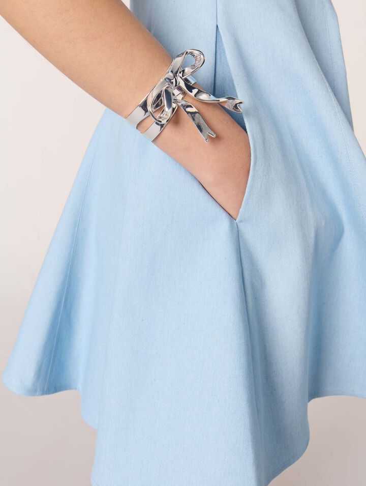 Short flared cotton dress