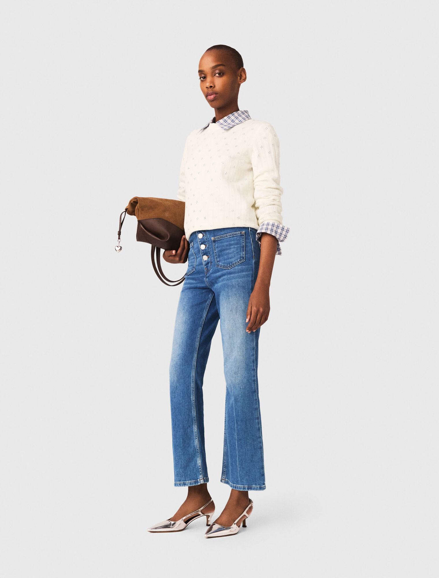 Denim jeans with pockets