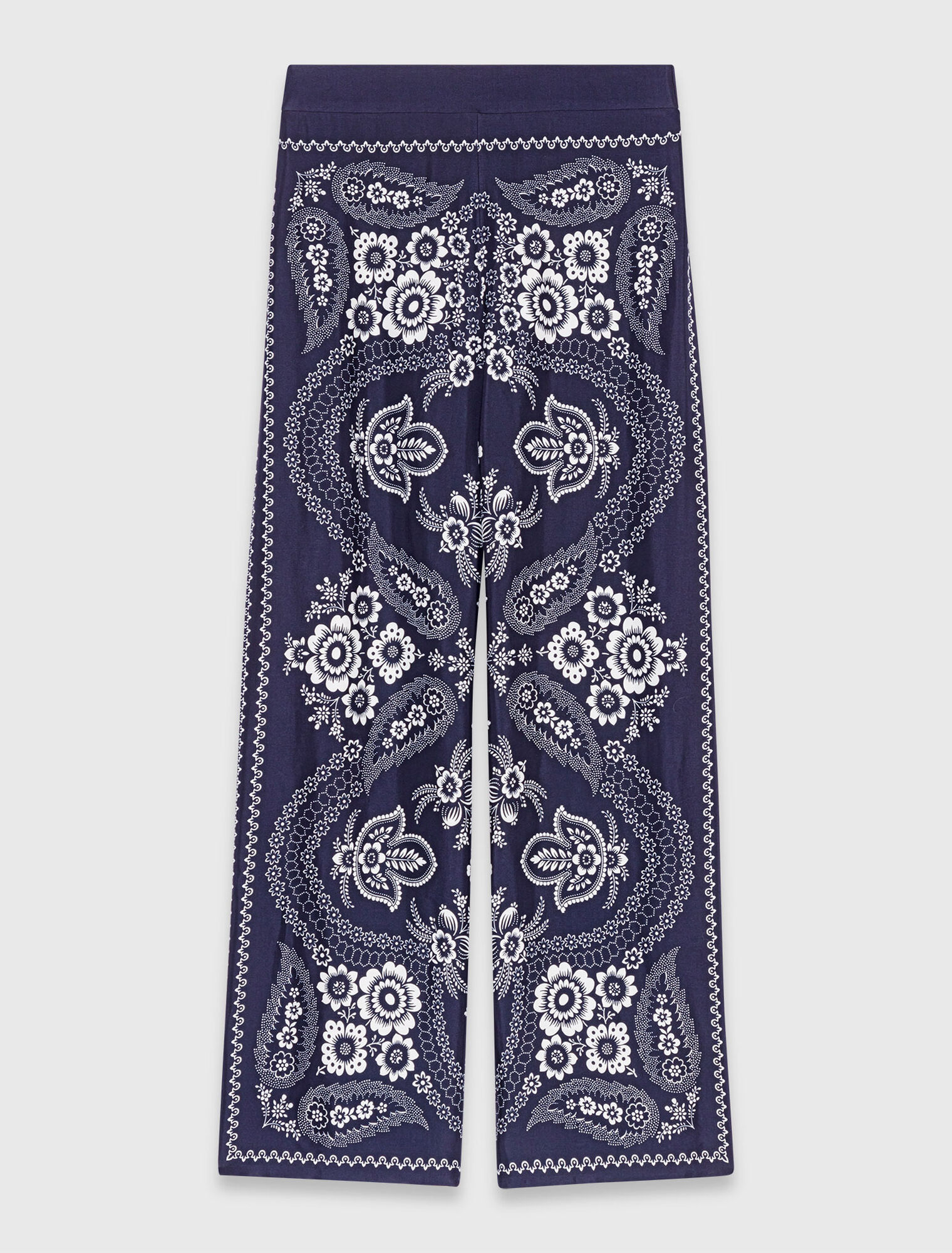 Flowing bandana print pants