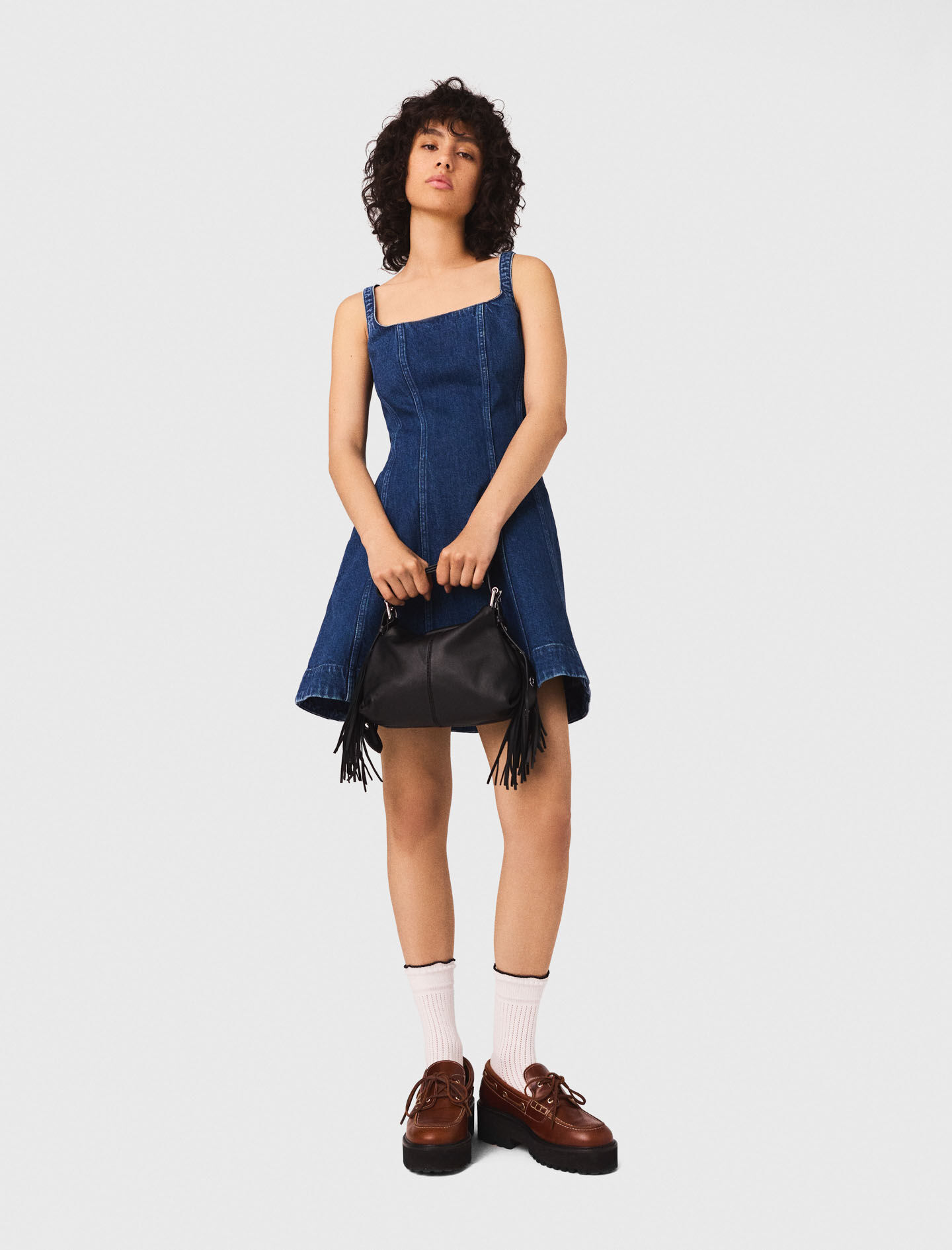 Mini denim dress Blue For Women | Maje
