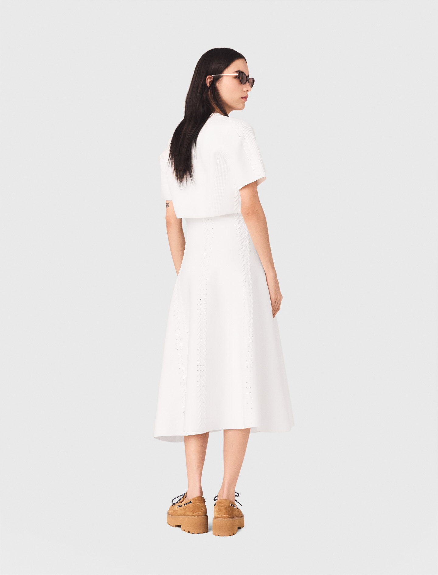 Cropped cardigan White For Women | Maje
