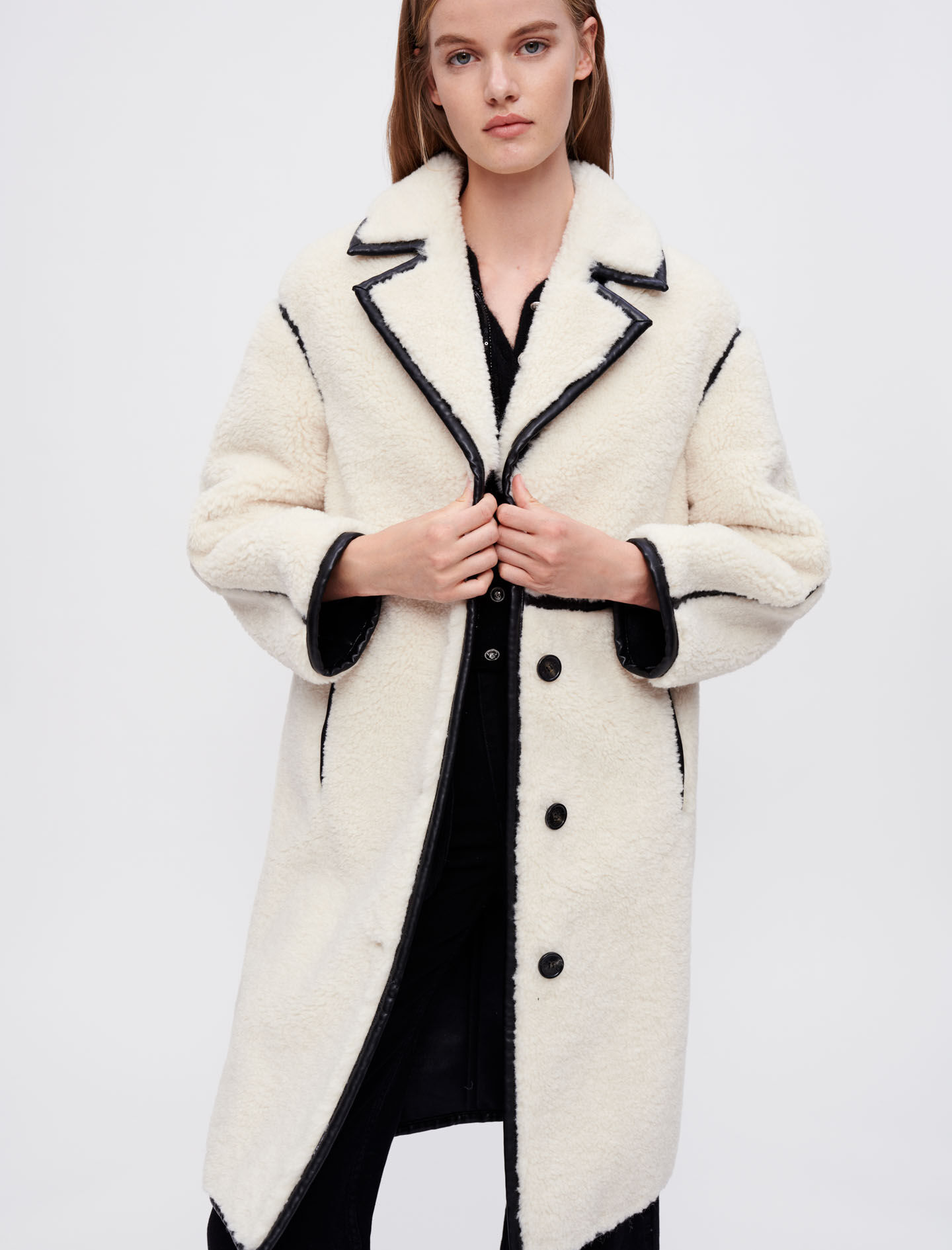 White vinyl coat cheap