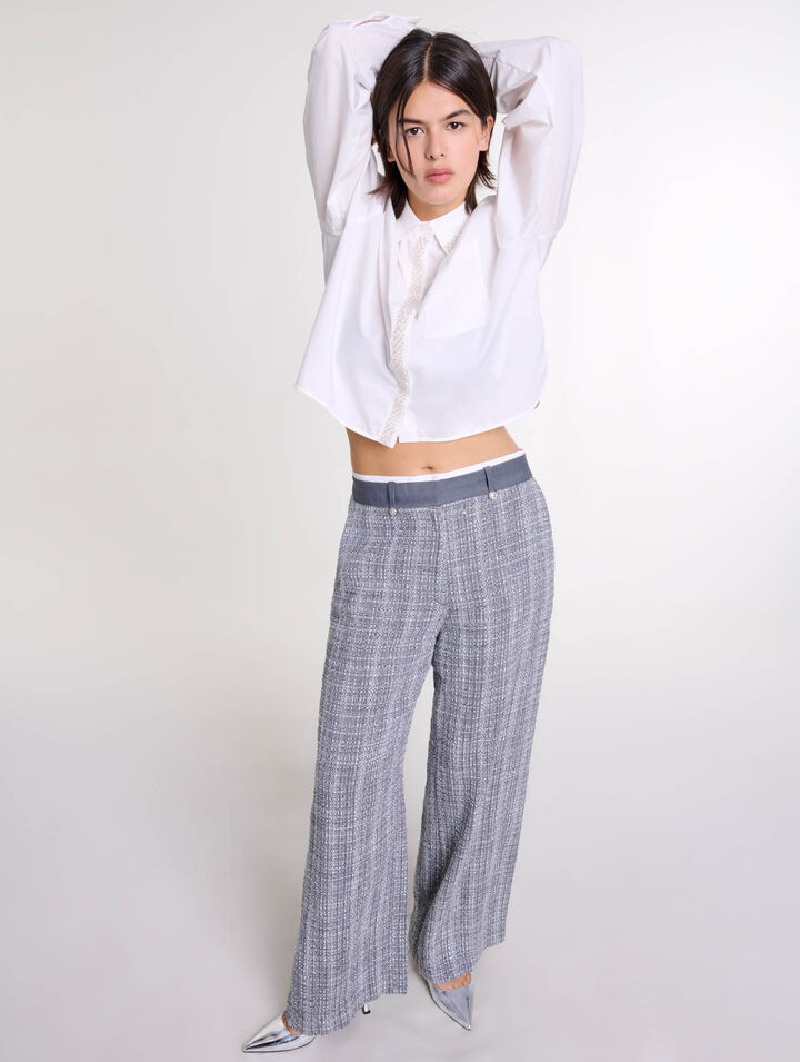 Pantalon en tweed
