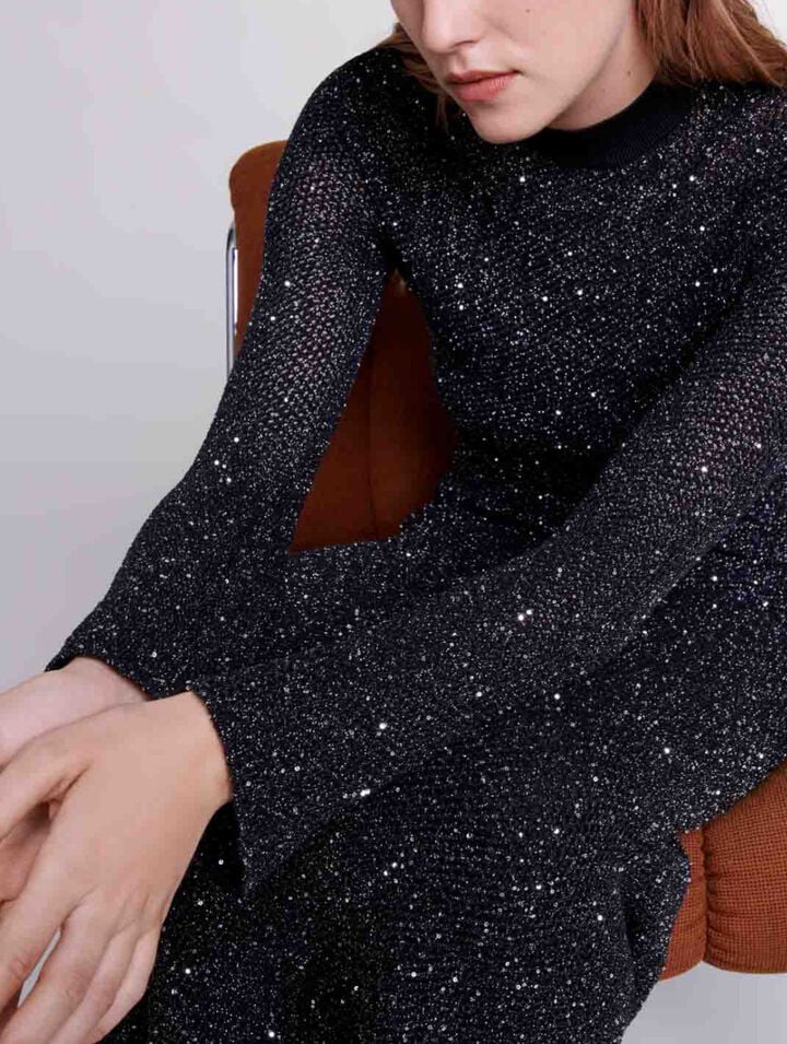 Robe longue en maille