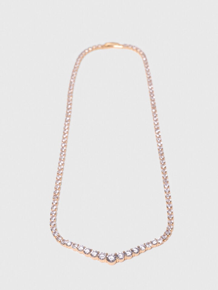Cascade diamant&eacute; necklace
