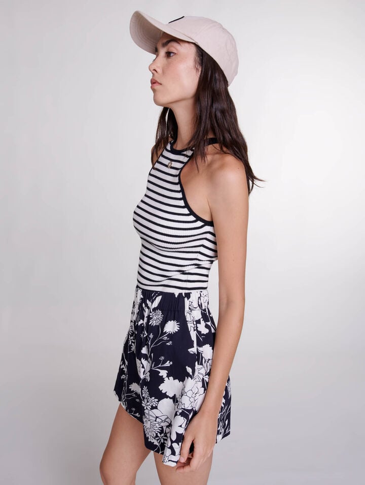 Short imprimé en coton